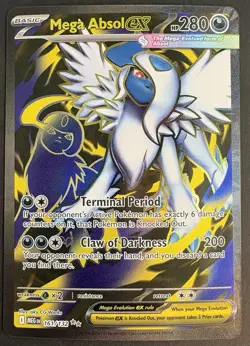 Mega Absol ex 161/132 Ultra Rare Mega Evolution Base Set NM Pokemon TCG - Image 1