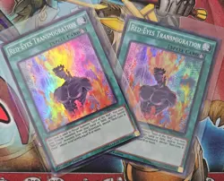 Yu-Gi-Oh! TCG 2x Red-Eyes Transmigration DRL2-EN017 1st Edition Super Rare - Image 1