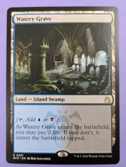 MTG Magic the Gathering: Ravnica Remastered: Watery Grave #0291 Rare - NM - Image 1