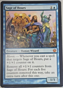 Magic the Gathering: Journey to Nyx - Sage of Hours Mythic Card MTG Card Game - Image 1