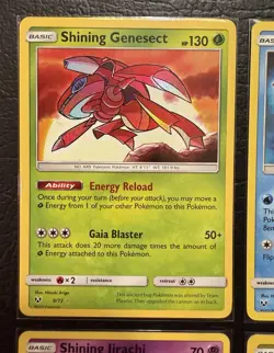 Pokemon TCG Sun & Moon Shining Legends Shining Card Lot NM/M Rayquaza Mew Arceus - Image 2