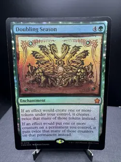 MTG Foundations Doubling Season Mythic Foil NM - Image 1
