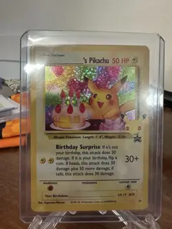 Pokemon ______'s Pikachu Celebrations Holo 24/53 50 HP English Card - Image 1