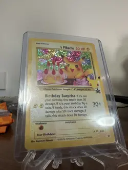 Pokemon ______'s Pikachu Celebrations Holo 24/53 50 HP English Card - Image 2