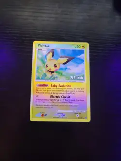 Pokemon Card Pichu [Platinum] 45/100 Reverse Holo Stormfront NM - Image 1