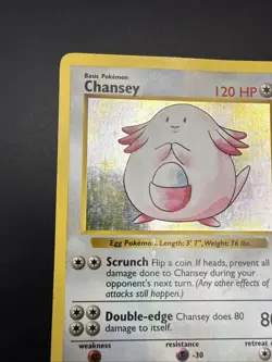 Chansey 3/102 Holo 1999 WOTC Pokemon TCG Base Set Unlimited Rare Card - Image 4