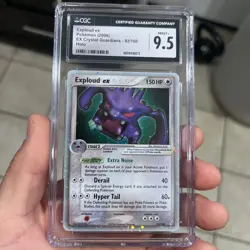 CGC 9 MINT Exploud ex 2006 EX Crystal Guardians 92/100 Holo Pokemon Card - Image 1
