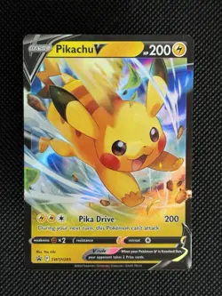 SWSH: Sword & Shield Promo Cards #SWSH285 Pikachu V Dmg - Image 1