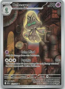 Beheeyem 121/086 SV: Black Bolt Pokemon Card NM - Image 1