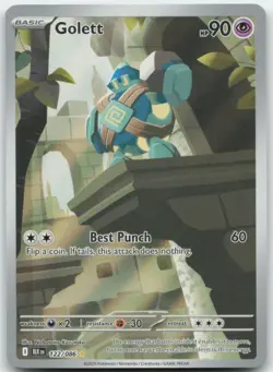 Golett 122/086 SV: Black Bolt Pokemon Card NM - Image 1