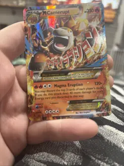 Pokemon Mega Camerupt EX Full Art Holo Promo XY XY198 230HP Trading Card - Image 1