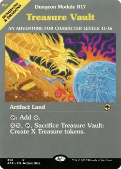 MtG Foil Forgotten Realms Dungeon Module R17 Treasure Vault AFR 358 - MTG NM - Image 1