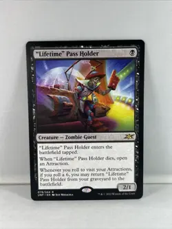 “Lifetime” Pass Holder (079) Unfinity UNF MTG Magic The Gathering - Image 1