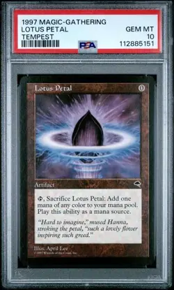 LOTUS PETAL Tempest PSA 10 Gem Mint MTG [Nostalgium] - Image 1