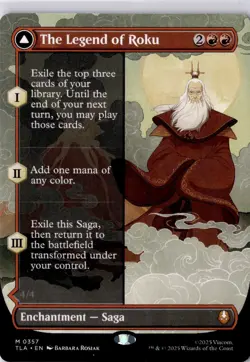 The Legend of Roku (Borderless) Avatar: The Last Airbender Regular NM M 0357 - Image 1