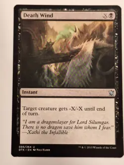 Death Wind - Dragons of Tarkir - Magic the Gathering MTG Nice! - Image 1