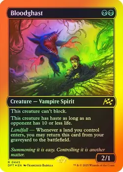 Bloodghast (First-Place Foil) 445 Foil NM MTG Aetherdrift Magic - Image 1
