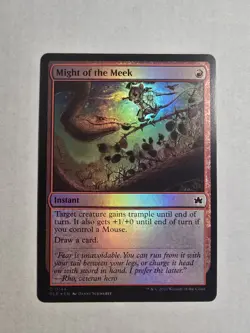 Might of the Meek Bloomburrow Foil - Image 1