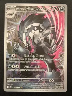 Pokemon TCG Galarian Obstagoon 245/217 Ascended Heroes Card Illustration Rare NM - Image 1