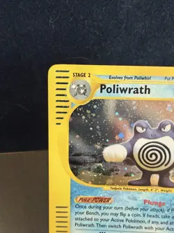 Poliwrath 24/165 Expedition Base Set Holo Rare Pokemon Card - LP ( Swirl! ) - Image 2