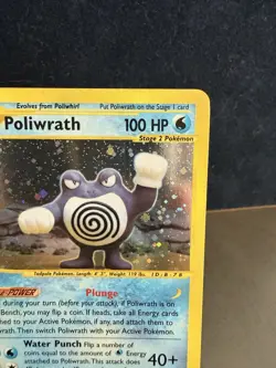 Poliwrath 24/165 Expedition Base Set Holo Rare Pokemon Card - LP ( Swirl! ) - Image 3