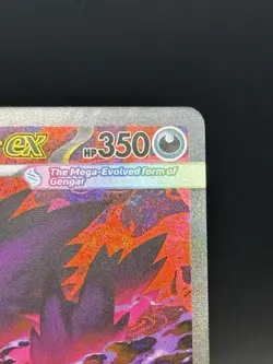 Mega Gengar EX Full Art Holo Pokemon Card 284/217 ASC EN Stage 2 350 HP 230 - Image 4