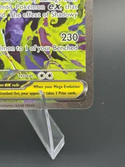 Mega Gengar EX Full Art Holo Pokemon Card 284/217 ASC EN Stage 2 350 HP 230 - Image 5