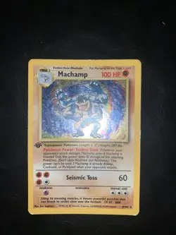 Wizards of the Coast Machamp 8/102 Pokemon Base Set 1st Edition Holofoil Card - Image 3