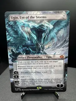 MTG Tarkir Dragon storm Ugin Eye of the Storms Borderless Mythic Regular NM - Image 1