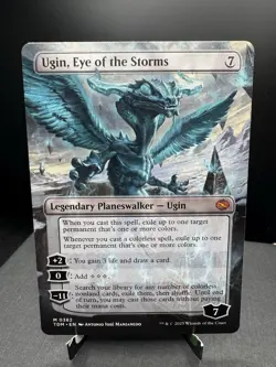 MTG Tarkir Dragon storm Ugin Eye of the Storms Borderless Mythic Regular NM - Image 2