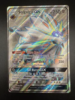 Pokemon TCG Solgaleo GX 143/149 Sun & Moon Full Art Ultra Rare Holo, LP - Image 3
