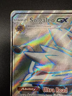 Pokemon TCG Solgaleo GX 143/149 Sun & Moon Full Art Ultra Rare Holo, LP - Image 4