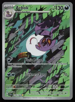 Arbok 176/162 Illustration Rare Temporal Forces Pokemon NM - Image 1