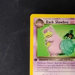 Pokemon TCG Dark Slowbro Team Rocket 29/82 1st Edition Rare NM - Image 2