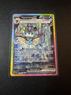 Pokemon: Prismatic Evolutions Vaporeon ex 149/131 Special Illustration Rare - Image 1