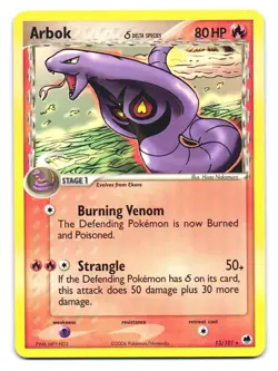 Arbok 13/101 Rare Dragon Frontiers Pokemon MP - Image 1
