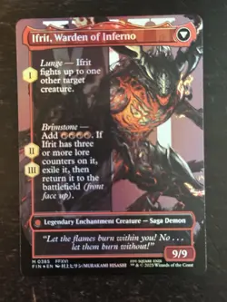 MTG Final Fantasy English Clive, Ifrit's Dominant Borderless 0385 Foil - Image 2