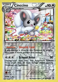 Cinccino #RC19/RC25 Legendary Treasures: Radiant Collection NM or B- Pokemon - Image 1