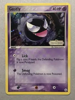 Pokemon TCG Gastly 52/92 Legend Maker Reverse Holo Stamp 2006 - Image 1