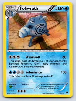 Poliwrath 17/111 Holo Rare Furious Fists Pokemon Holo Lightly Played - Image 1