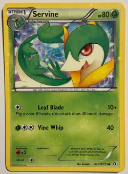 Servine Holo RC2/RC25 Legendary Treasures Radiant Collection LP Pokemon TCG - Image 1