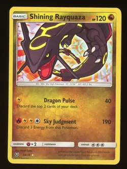 2017 Pokemon TCG Shining Rayquaza Shining Legends 56/73 - Image 1