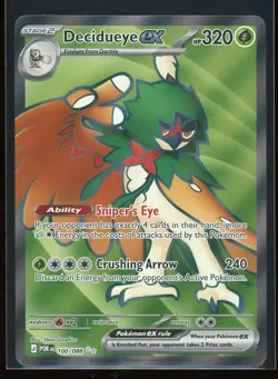 Decidueye ex 2026 Pokemon Perfect Order 100/088 Ultra Rare Holo - Image 1