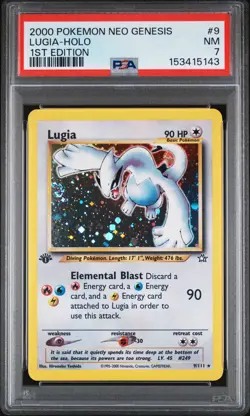 2000 POKEMON NEO GENESIS 1ST EDITION #9 LUGIA-HOLO PSA 7 - Image 1