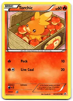 TORCHIC RC5/RC25 HOLO COMMON LEGENDARY TREASURES: RADIANT COLLECTION POKEMON LP - Image 1