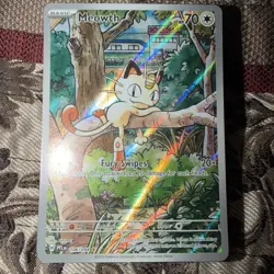 Pokemon Meowth 106/094 Me02: Phantasmal Flames Illustration Rare Holo - Image 1