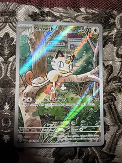 Pokemon Meowth 106/094 Me02: Phantasmal Flames Illustration Rare Holo - Image 3