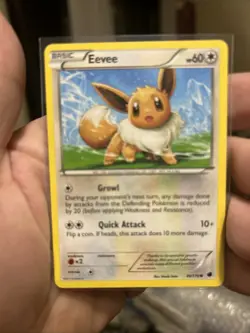 Eevee 89/116 Common BW Plasma Freeze LP Pokemon - Image 1