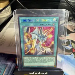Yu-Gi-Oh! The Gaze of Timaeus Spell 1st Edition Foil MZMU-EN024 Card - Image 1