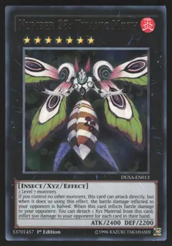 Number 28: Titanic Moth - DUSA-EN013 - Ultra Rare - 1st Edition Yugioh - Image 1